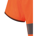 Orange-Navy - Pack Shot - Yoko Mens Two Tone Hi-Vis Polo Shirt