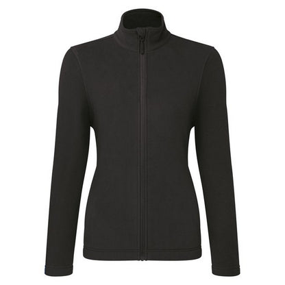 Black - Front - Premier Womens-Ladies Recyclight Full Zip Fleece Jacket