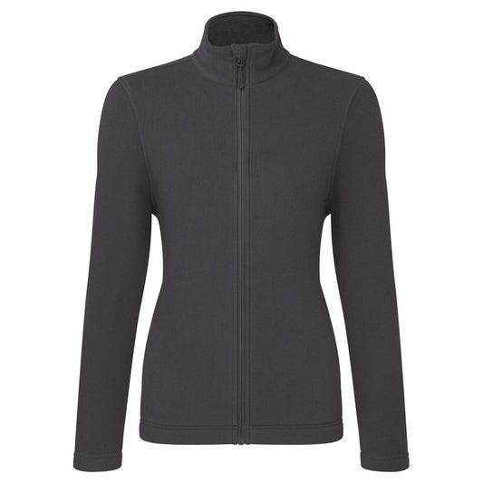 Dark Grey - Front - Premier Womens-Ladies Recyclight Full Zip Fleece Jacket