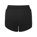 Black - Back - TriDri Womens-Ladies Recycled Retro Sweat Shorts