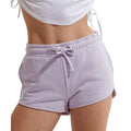 Lilac - Side - TriDri Womens-Ladies Recycled Retro Sweat Shorts