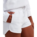 White - Back - TriDri Womens-Ladies Recycled Retro Sweat Shorts