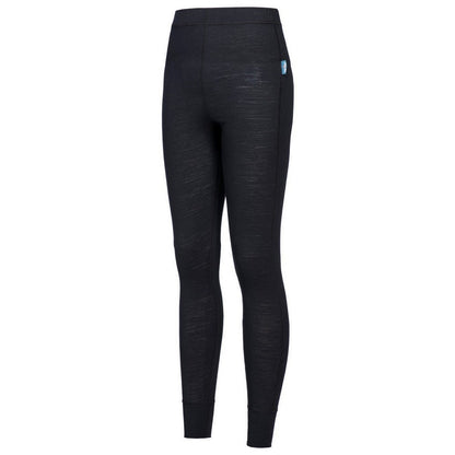 Black - Side - Portwest Womens-Ladies Merino Wool Thermal Leggings