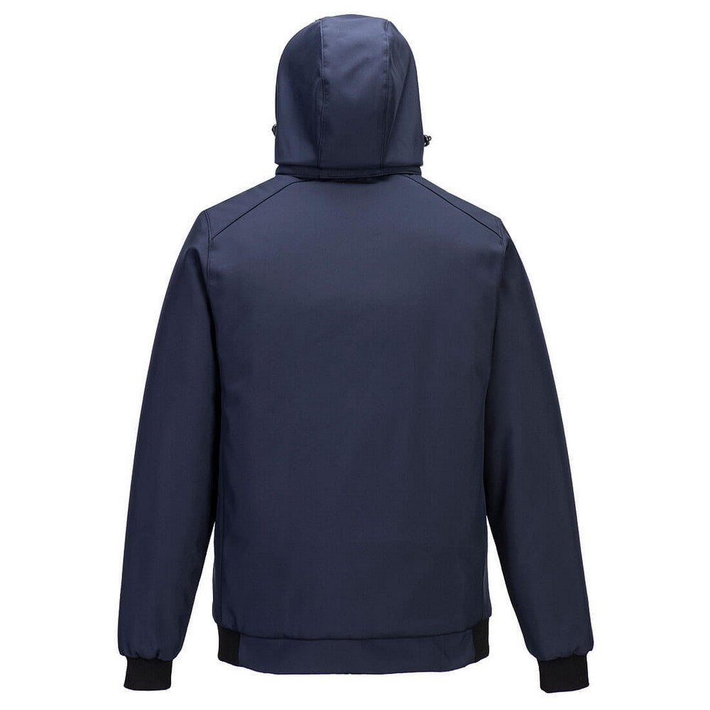Dark Navy - Back - Portwest Unisex Adult Padded 2 Layer Soft Shell Jacket