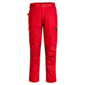 Deep Red - Front - Portwest Unisex Adult Stretch Work Trousers