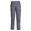 Metal Grey - Front - Portwest Unisex Adult Stretch Work Trousers