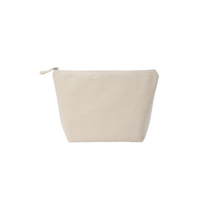 Natural - Front - Nutshell Luxe Canvas Accessory Bag