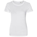 Arctic White - Front - Awdis Womens-Ladies Cascade Ecologie Organic T-Shirt