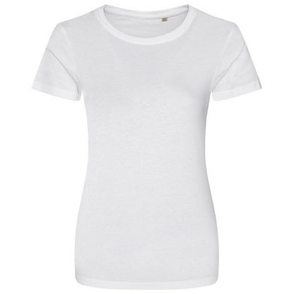 Arctic White - Front - Awdis Womens-Ladies Cascade Ecologie Organic T-Shirt