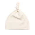 Organic Natural - Front - Babybugz Baby Knotted Beanie