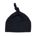Black - Front - Babybugz Baby Knotted Beanie