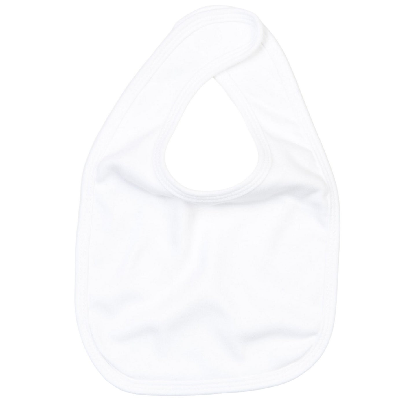 White - Front - Babybugz Baby Melange Bibs