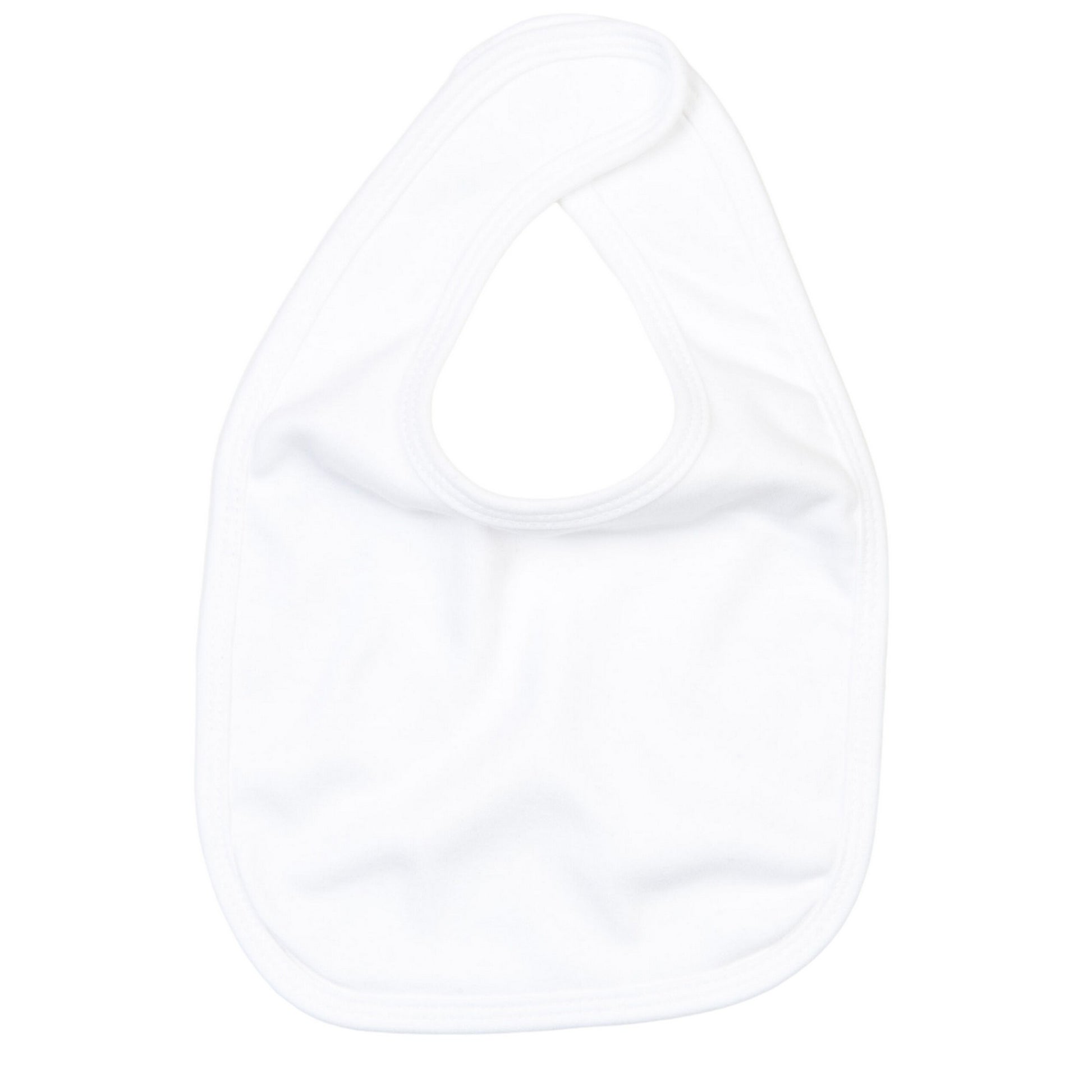 White - Front - Babybugz Baby Melange Bibs