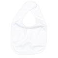 White - Front - Babybugz Baby Melange Bibs