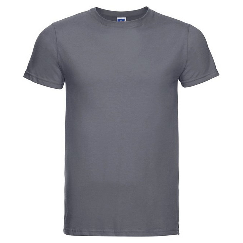 Convoy Grey - Front - Russell Mens Lightweight Slim T-Shirt