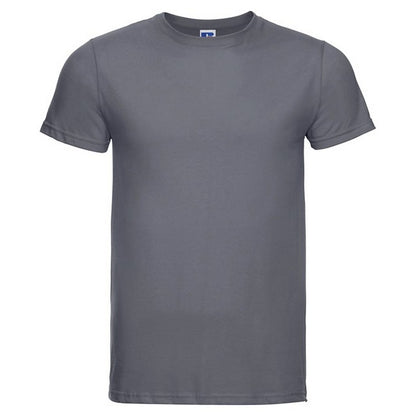 Convoy Grey - Front - Russell Mens Lightweight Slim T-Shirt