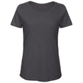 Chic Anthracite - Front - B&C Womens-Ladies Slub Organic T-Shirt