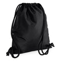 Black-Black - Front - Bagbase Icon Drawstring Bag