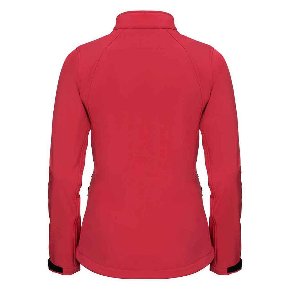 Classic Red - Back - Russell Womens-Ladies 3 Layer Soft Shell Jacket