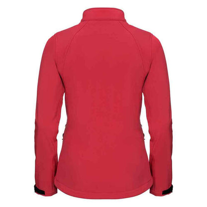 Classic Red - Back - Russell Womens-Ladies 3 Layer Soft Shell Jacket