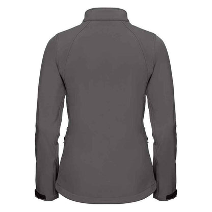 Titanium - Back - Russell Womens-Ladies 3 Layer Soft Shell Jacket