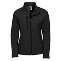 Black - Front - Russell Womens-Ladies 3 Layer Soft Shell Jacket