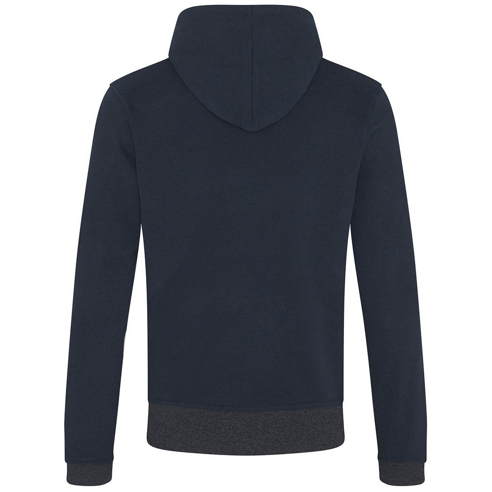 Navy-Charcoal - Back - Ecologie Unisex Adult Okavango Full Zip Hoodie