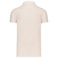 Cream - Back - Kariban Mens Piqué Organic Short-Sleeved Polo Shirt