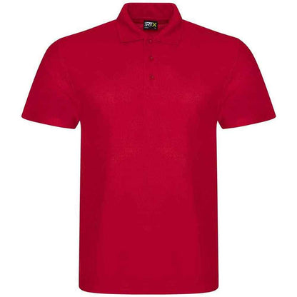 Red - Front - PRO RTX Mens Polyester Polo Shirt