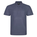 Solid Grey - Front - PRO RTX Mens Polyester Polo Shirt