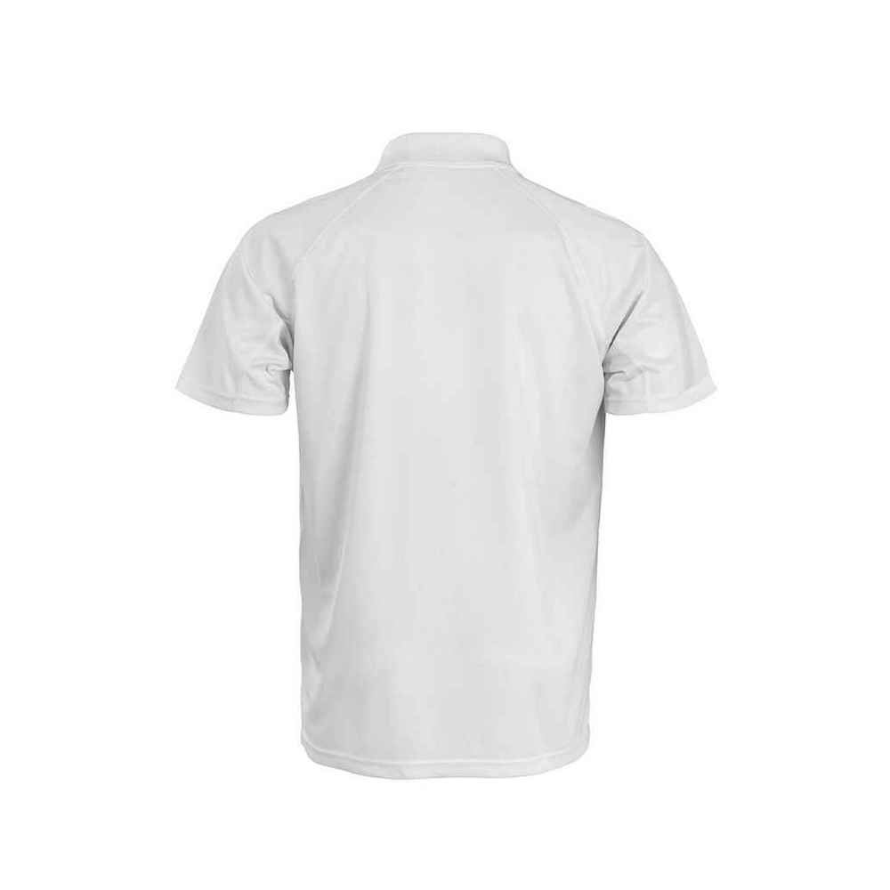 White - Back - Spiro Womens-Ladies Performance Aircool Polo Shirt