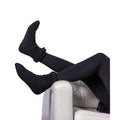 Black - Back - Ribbon Unisex Adult Sherpa Ankle Socks