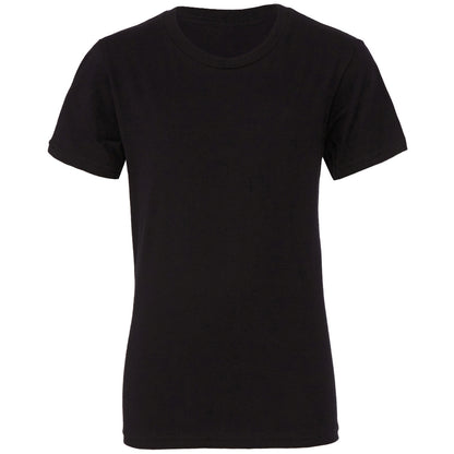 Black - Front - Bella + Canvas Childrens-Kids Jersey Short-Sleeved T-Shirt