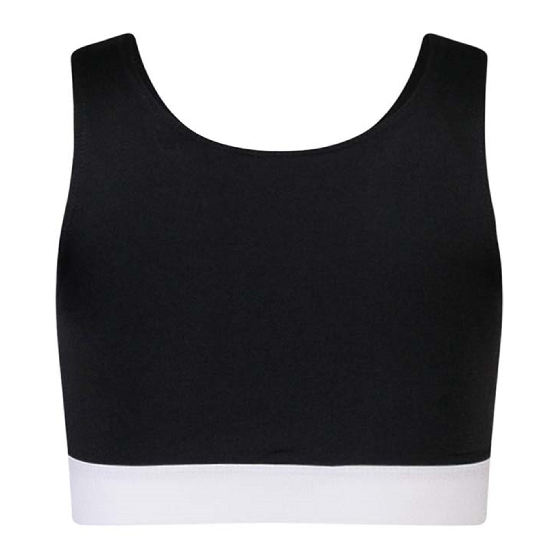 Black-White - Back - SF Minni Girls Fashion Crop Top