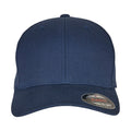 Navy - Front - Flexfit Unisex Adult Cotton Twill Baseball Cap
