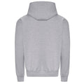 Grey - Back - Awdis Unisex Adult Signature Heather Heavyweight Hoodie