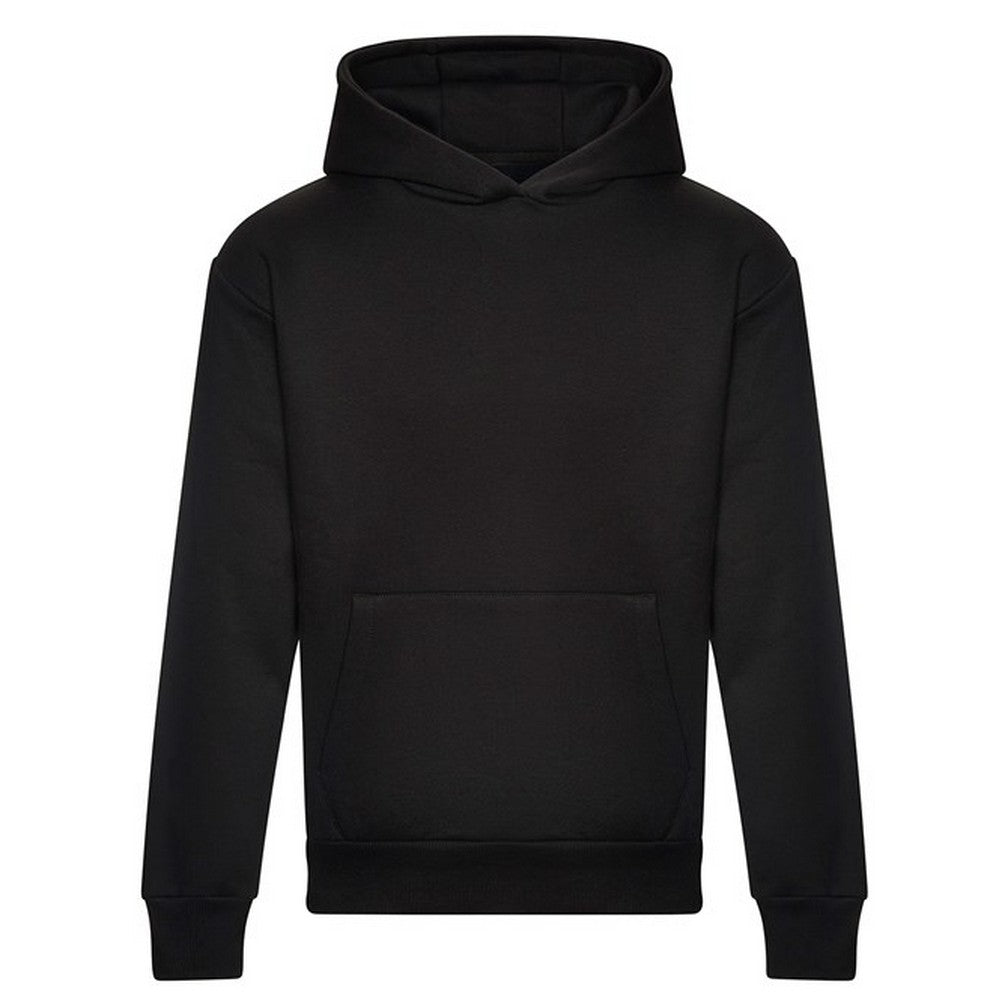 Deep Black - Front - Awdis Unisex Adult Signature Heavyweight Hoodie