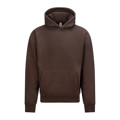 Espresso - Front - Awdis Unisex Adult Signature Heavyweight Hoodie