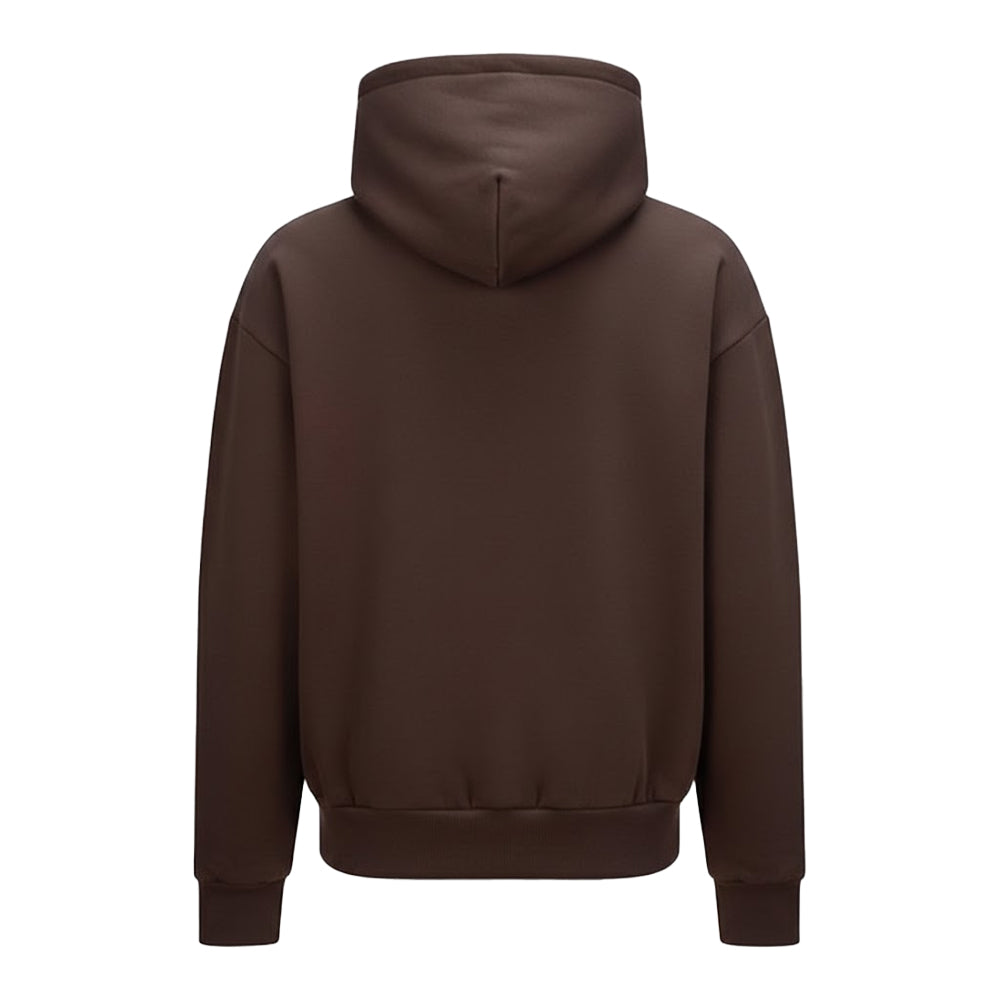 Espresso - Back - Awdis Unisex Adult Signature Heavyweight Hoodie