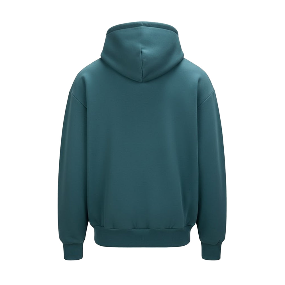 Teal - Back - Awdis Unisex Adult Signature Heavyweight Hoodie