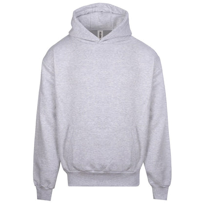 Ash - Front - Awdis Unisex Adult Signature Heavyweight Hoodie