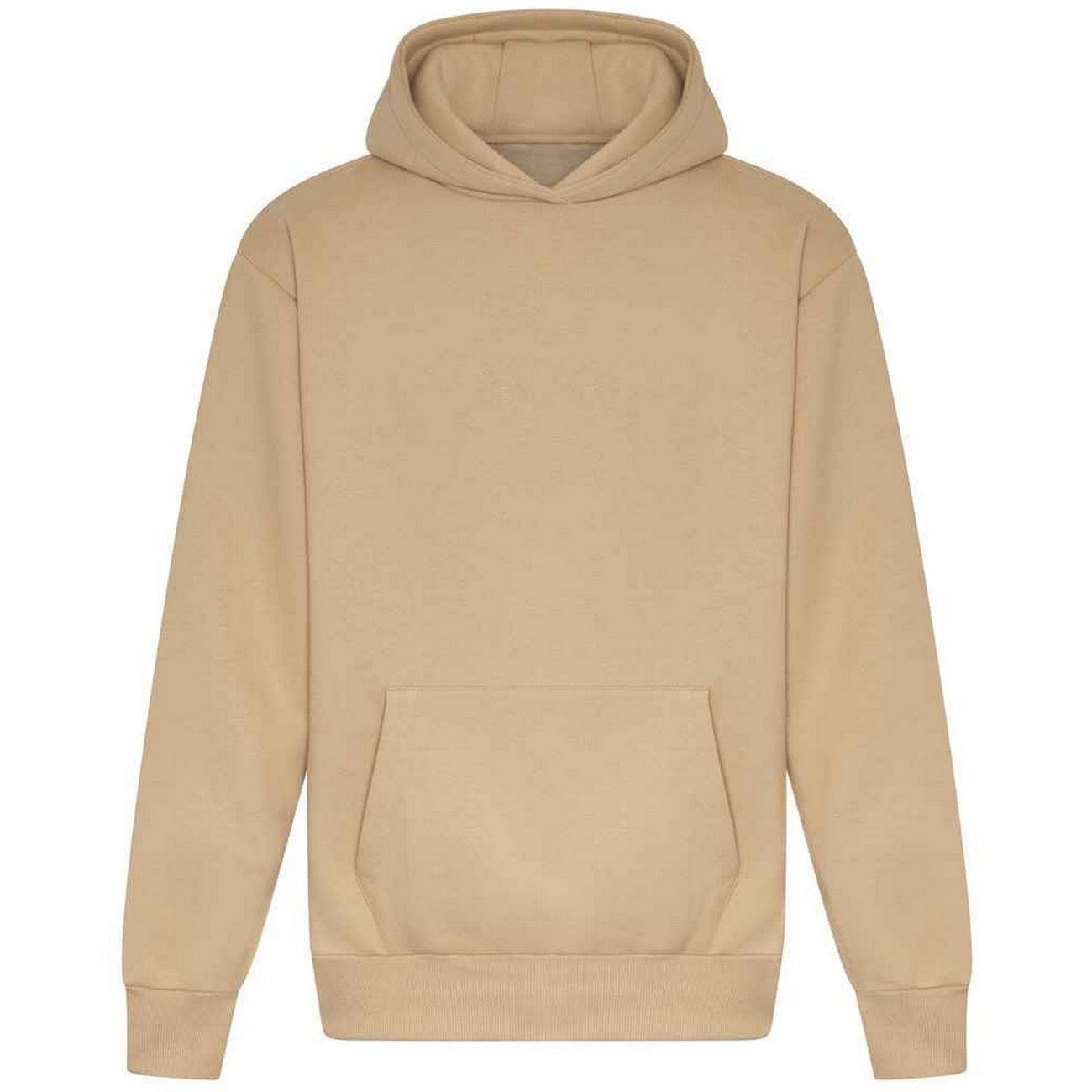 Sand - Front - Awdis Unisex Adult Signature Heavyweight Hoodie