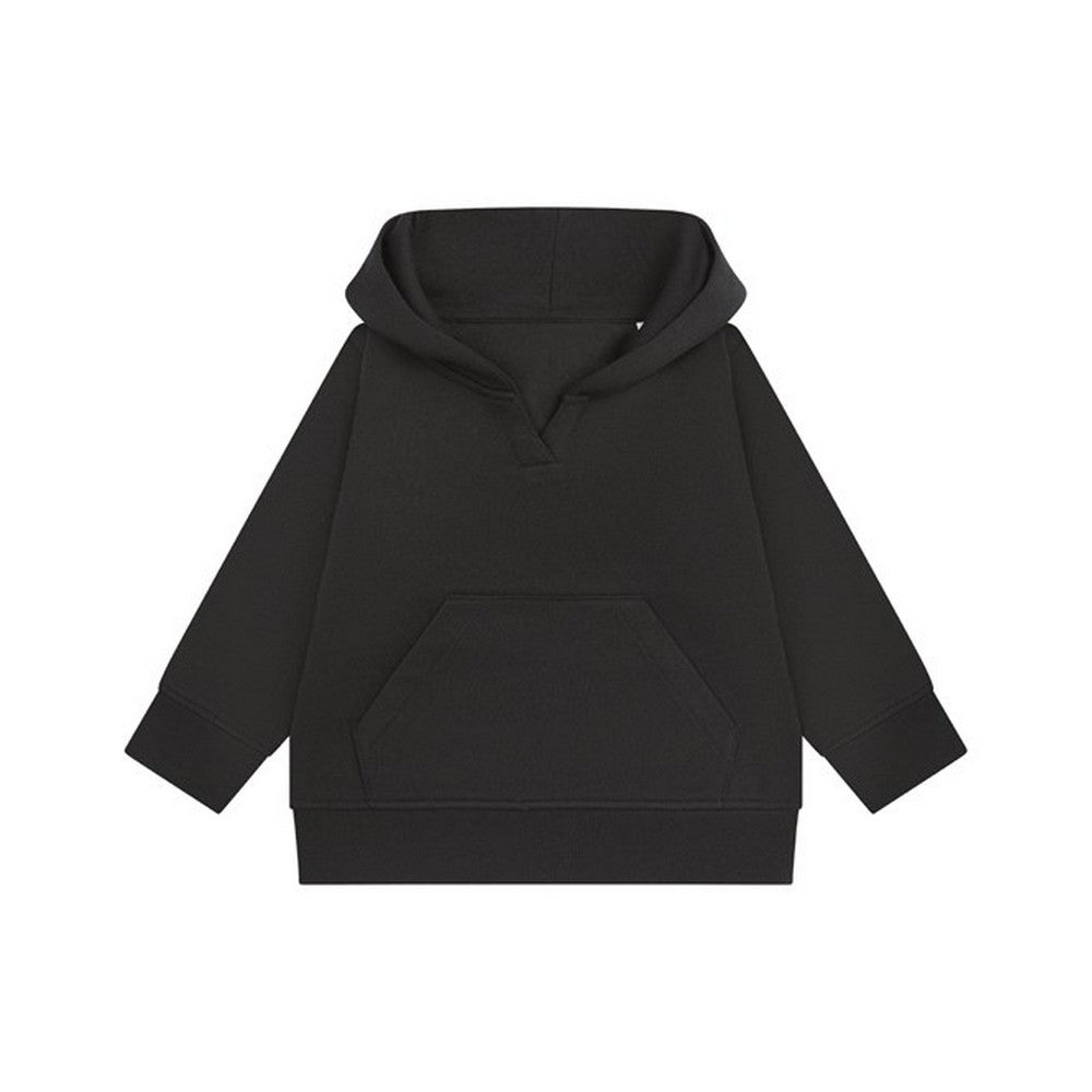 Black - Front - Larkwood Childrens-Kids Sustainable Hoodie