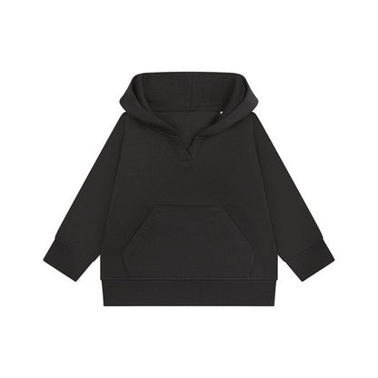 Black - Front - Larkwood Childrens-Kids Sustainable Hoodie