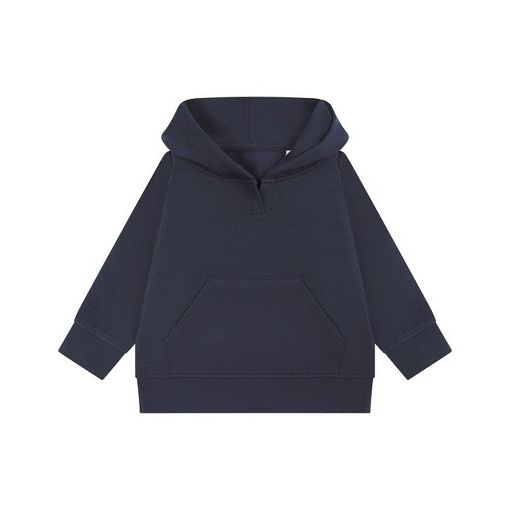 Navy - Front - Larkwood Childrens-Kids Sustainable Hoodie