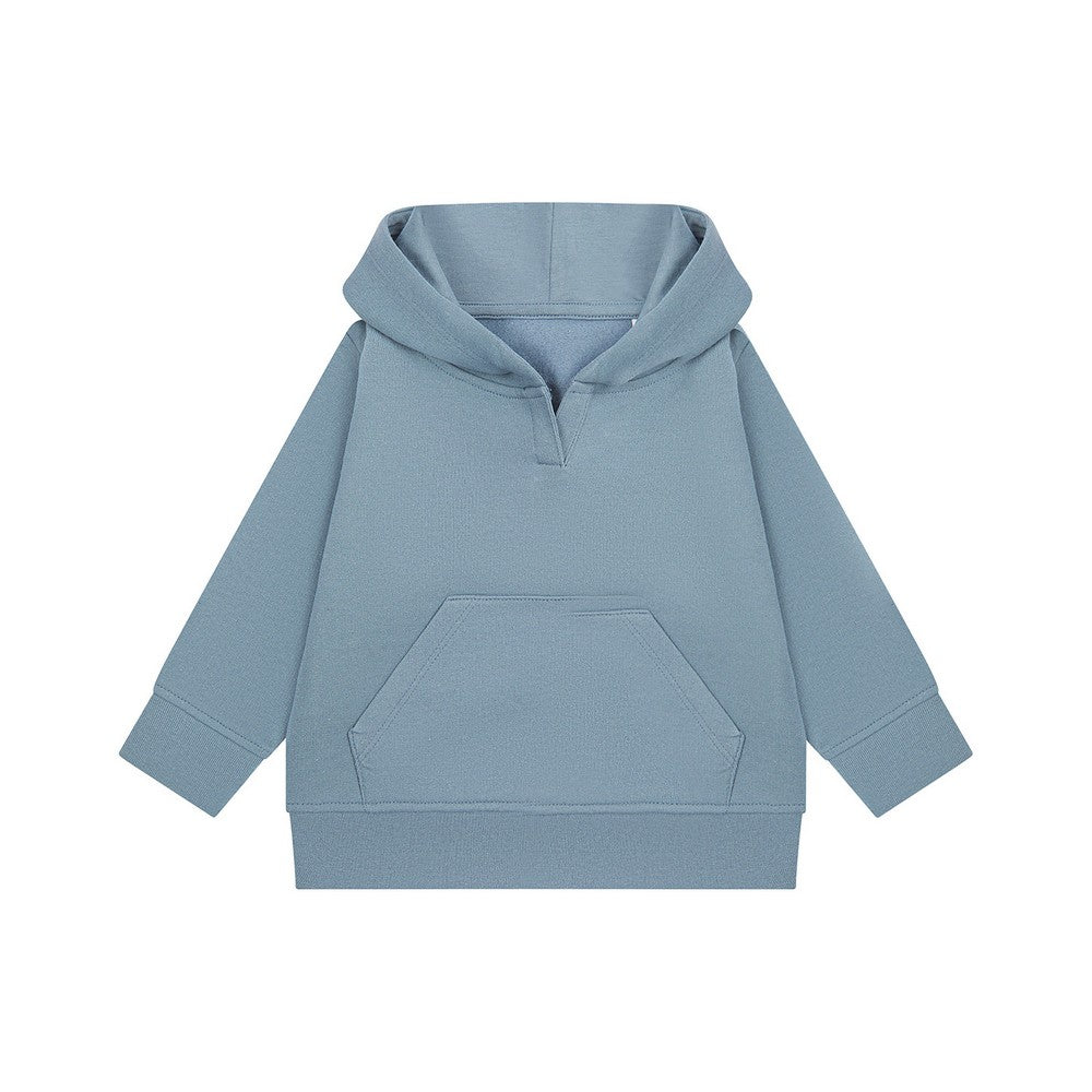 Stone Blue - Front - Larkwood Childrens-Kids Sustainable Hoodie