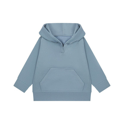 Stone Blue - Front - Larkwood Childrens-Kids Sustainable Hoodie