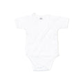 White - Front - Babybugz Baby Organic Kimono Bodysuit