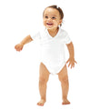 White - Back - Babybugz Baby Organic Kimono Bodysuit