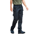 Black - Back - PRORTX Mens Tradesman Cargo Trousers